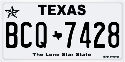 TX license plate BCQ7428