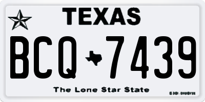TX license plate BCQ7439