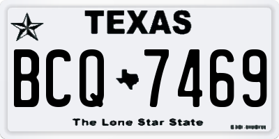 TX license plate BCQ7469
