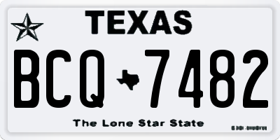 TX license plate BCQ7482