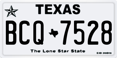 TX license plate BCQ7528