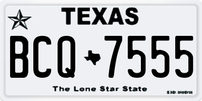 TX license plate BCQ7555