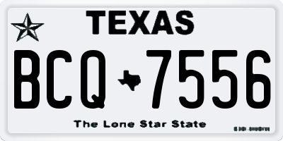 TX license plate BCQ7556