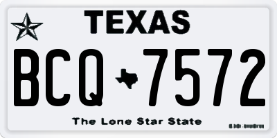 TX license plate BCQ7572