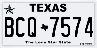 TX license plate BCQ7574
