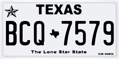 TX license plate BCQ7579