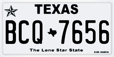 TX license plate BCQ7656