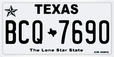 TX license plate BCQ7690