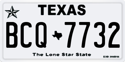 TX license plate BCQ7732