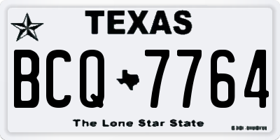 TX license plate BCQ7764