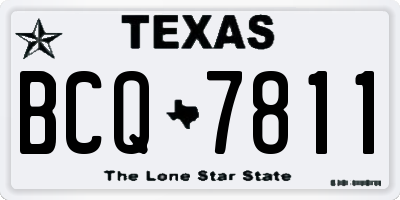 TX license plate BCQ7811