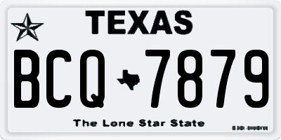 TX license plate BCQ7879