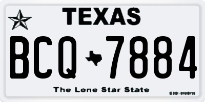 TX license plate BCQ7884