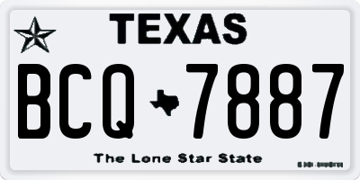 TX license plate BCQ7887