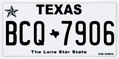 TX license plate BCQ7906