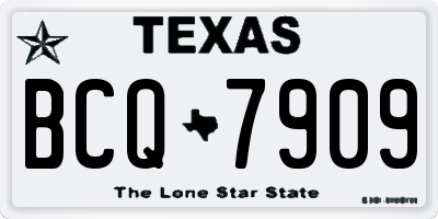 TX license plate BCQ7909