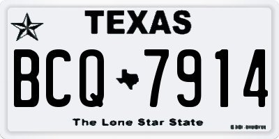 TX license plate BCQ7914