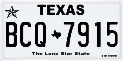 TX license plate BCQ7915