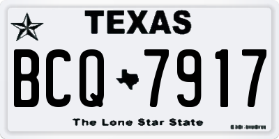 TX license plate BCQ7917