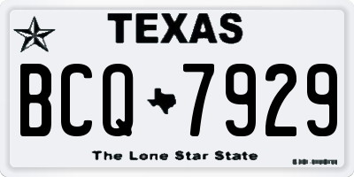 TX license plate BCQ7929
