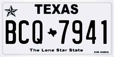 TX license plate BCQ7941