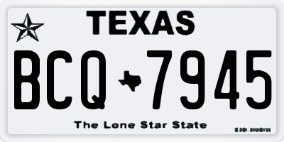 TX license plate BCQ7945