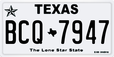 TX license plate BCQ7947