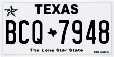TX license plate BCQ7948