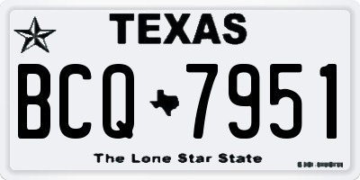 TX license plate BCQ7951