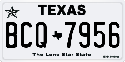 TX license plate BCQ7956
