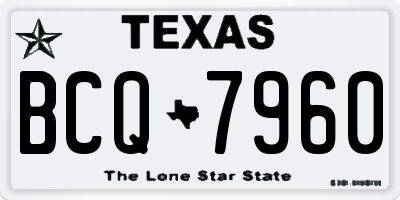 TX license plate BCQ7960