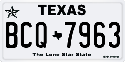 TX license plate BCQ7963