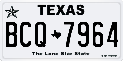 TX license plate BCQ7964