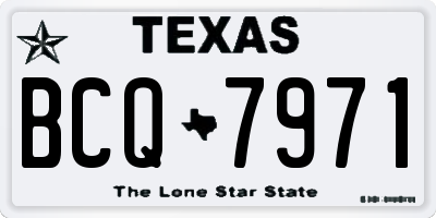 TX license plate BCQ7971
