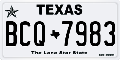 TX license plate BCQ7983