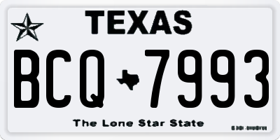 TX license plate BCQ7993