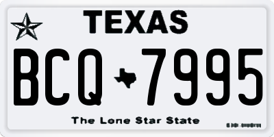 TX license plate BCQ7995