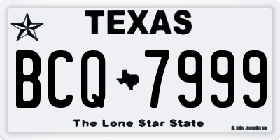 TX license plate BCQ7999