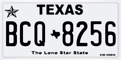 TX license plate BCQ8256