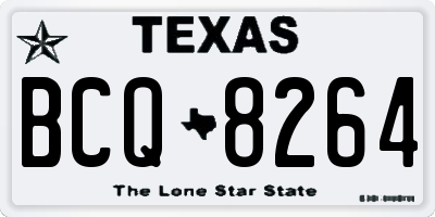 TX license plate BCQ8264