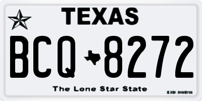 TX license plate BCQ8272