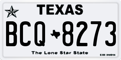 TX license plate BCQ8273
