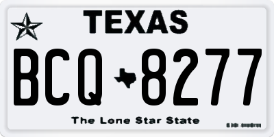 TX license plate BCQ8277