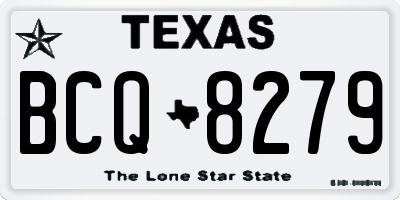 TX license plate BCQ8279