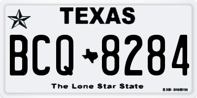 TX license plate BCQ8284