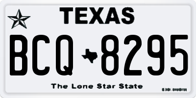 TX license plate BCQ8295