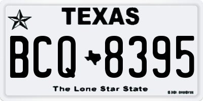 TX license plate BCQ8395