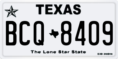 TX license plate BCQ8409