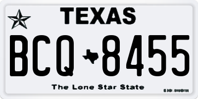 TX license plate BCQ8455