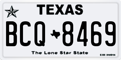 TX license plate BCQ8469
